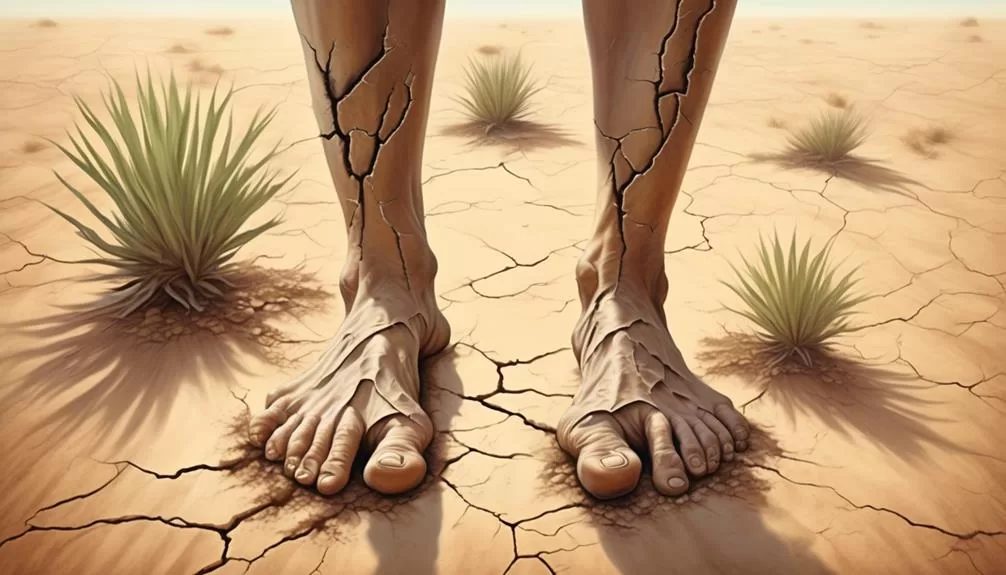 cracked heels spiritual meaning