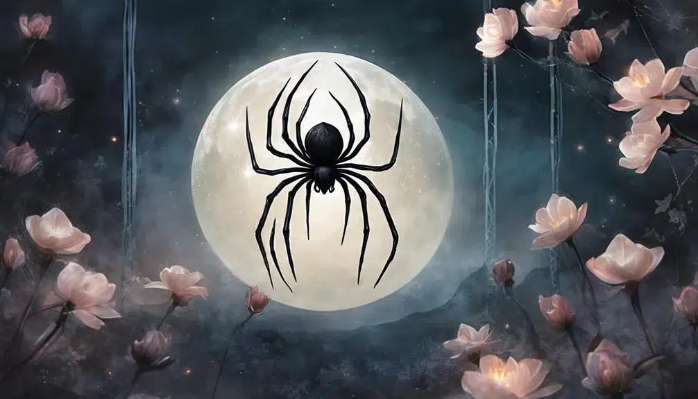 symbolism of black spiders