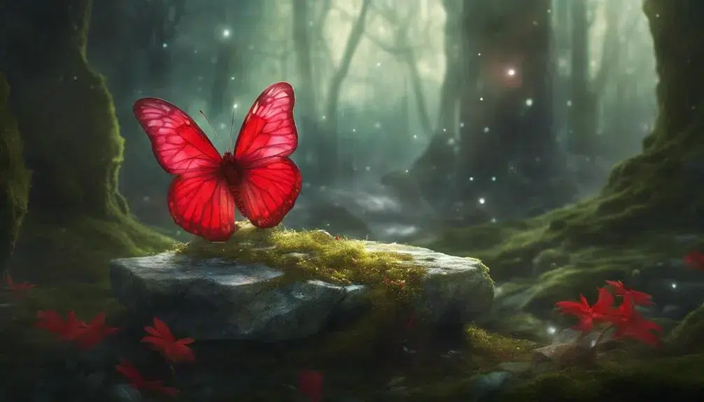 symbolism of red butterflies