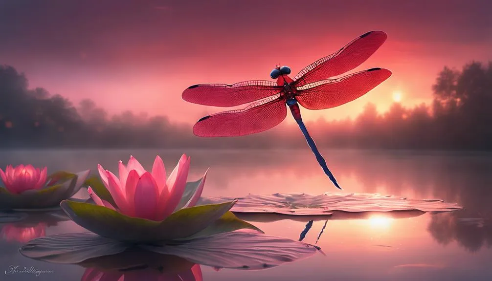 symbolism of red dragonflies