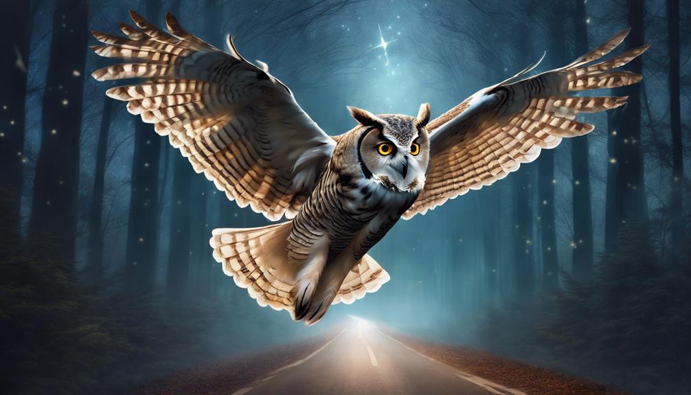 owl symbolism while driving