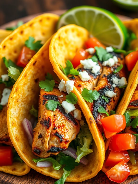 cilantro lime chicken tacos