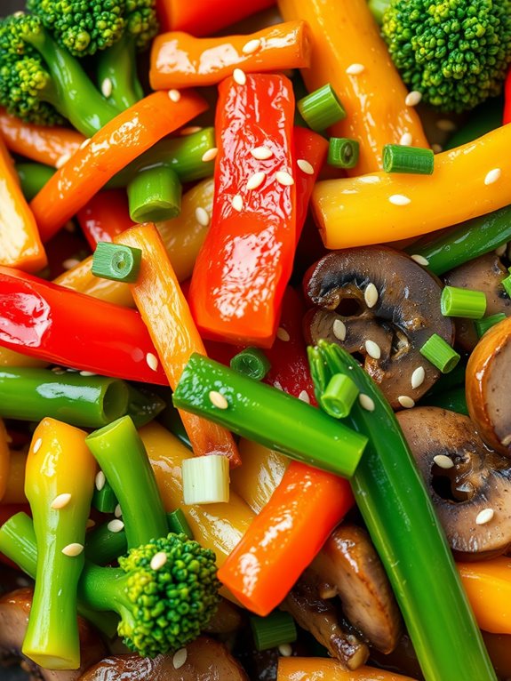 colorful vegetable stir fry