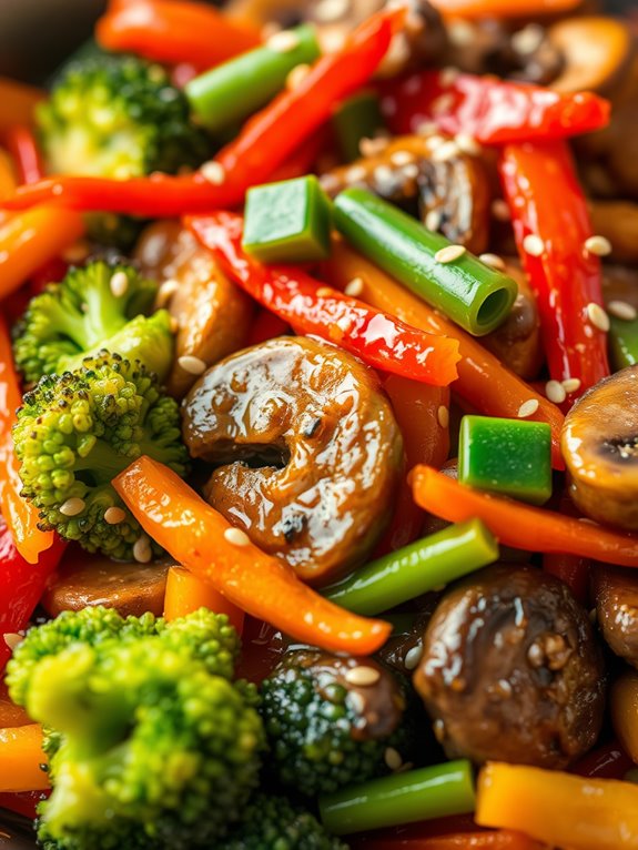 colorful vegetable stir fry