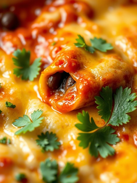 delicious black bean enchiladas