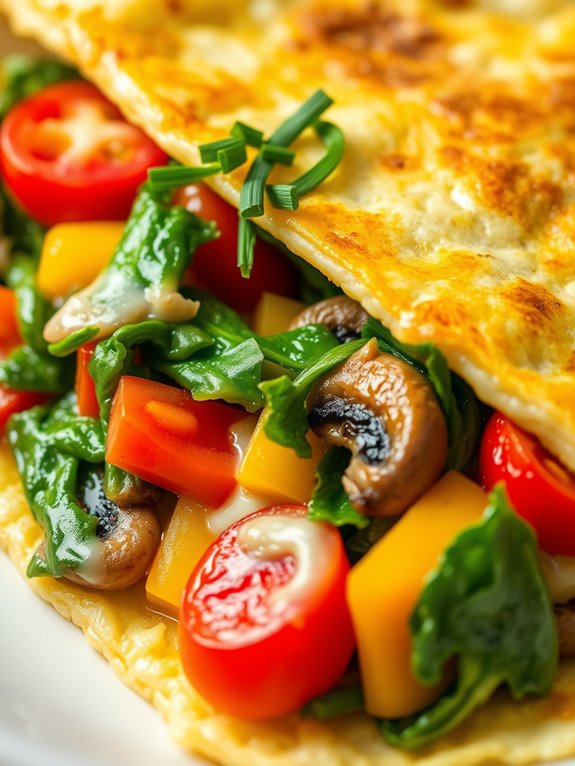 easy vegetable omelette recipe