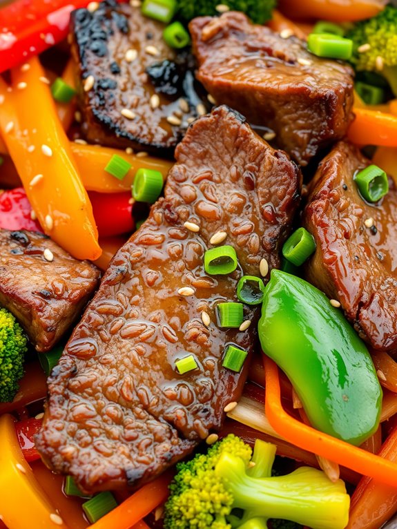 flavorful asian beef dish