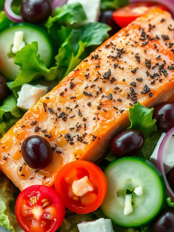 healthy mediterranean salmon dish