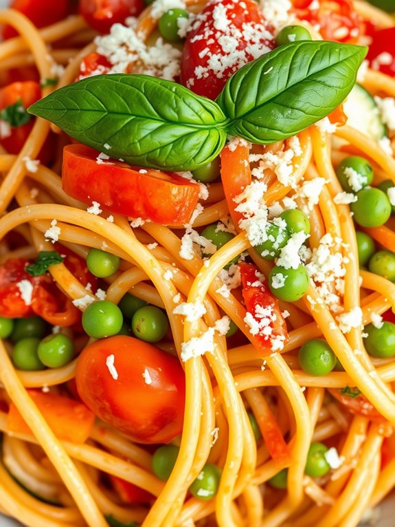 healthy pasta vegetable dish
