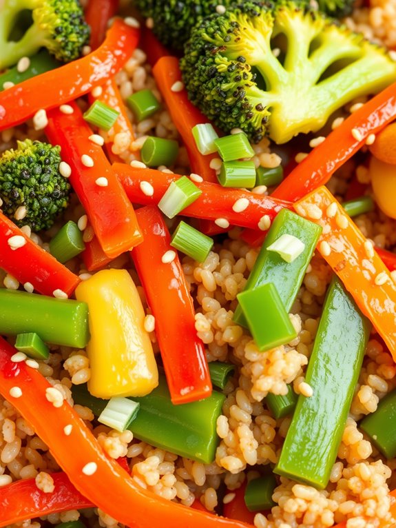 healthy quinoa vegetable dish