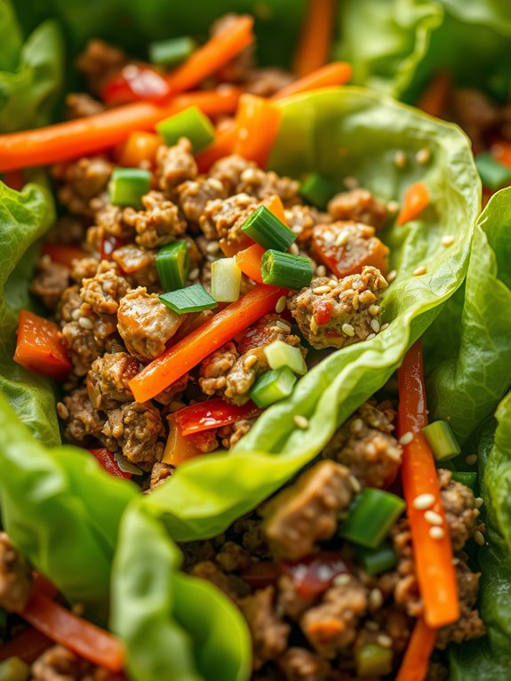 healthy turkey lettuce wraps
