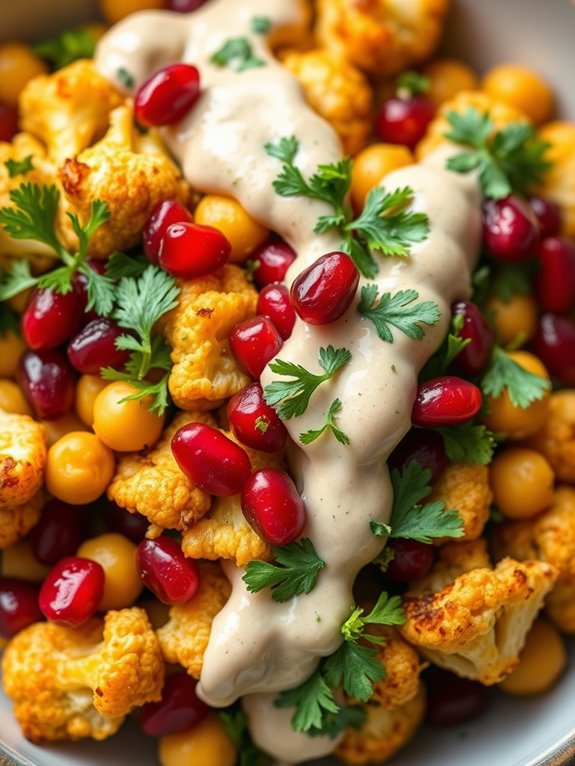 healthy vegetable grain bowl