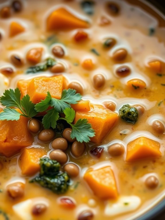 hearty lentil sweet potato stew