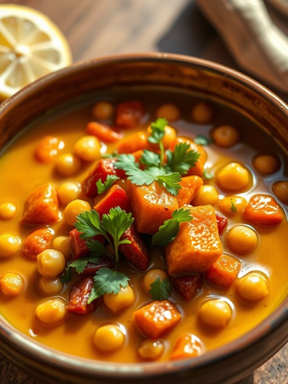 hearty moroccan chickpea stew