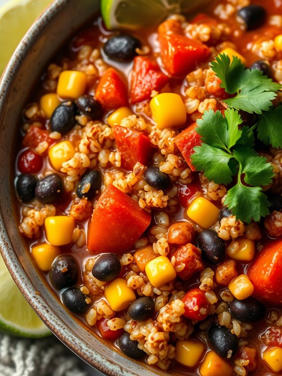 hearty quinoa black bean chili