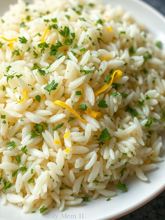 lemon flavored herb rice