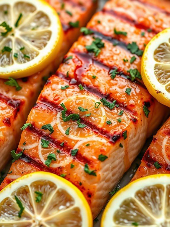 lemon garlic grilled salmon