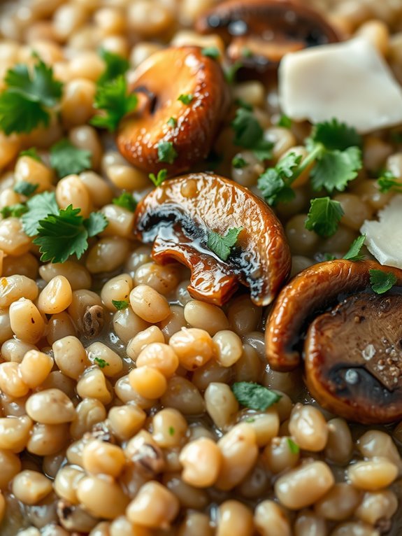 mushroom barley risotto recipe
