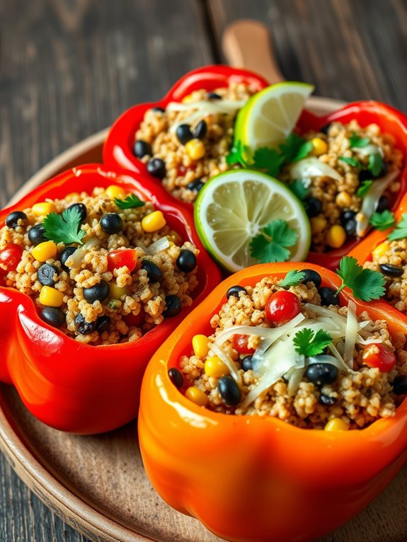 quinoa filled bell peppers recipe