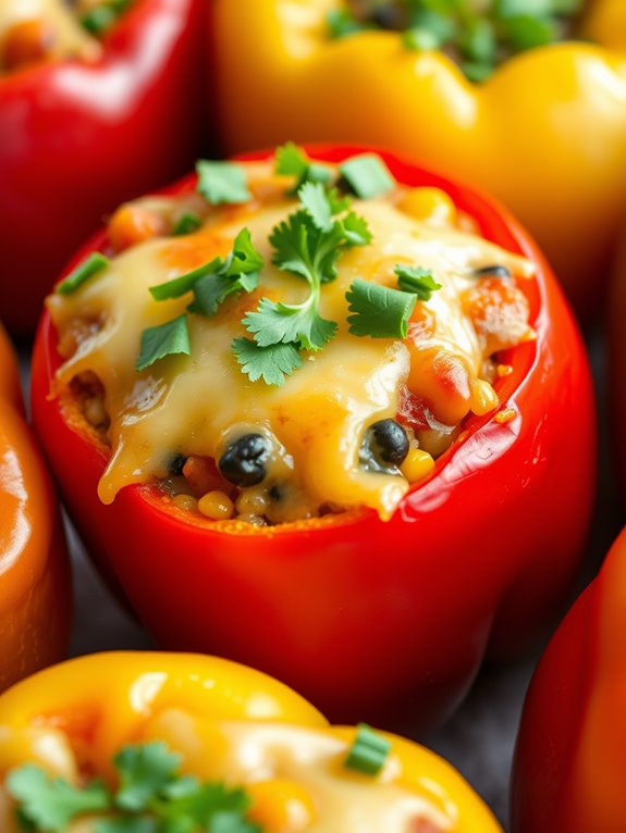 quinoa filled bell peppers recipe
