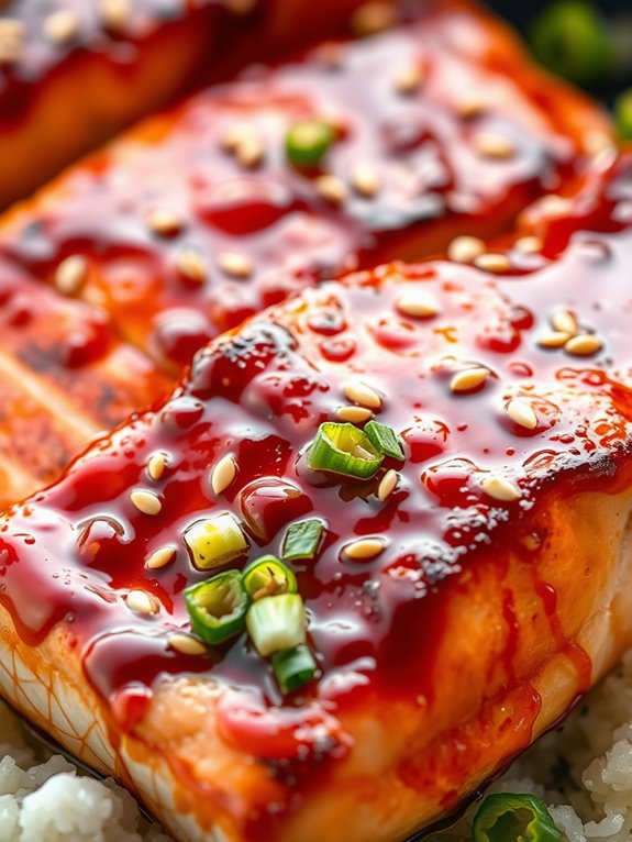 savory teriyaki salmon dish