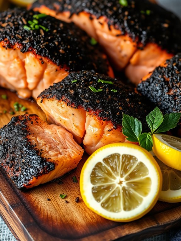 spicy grilled salmon dish
