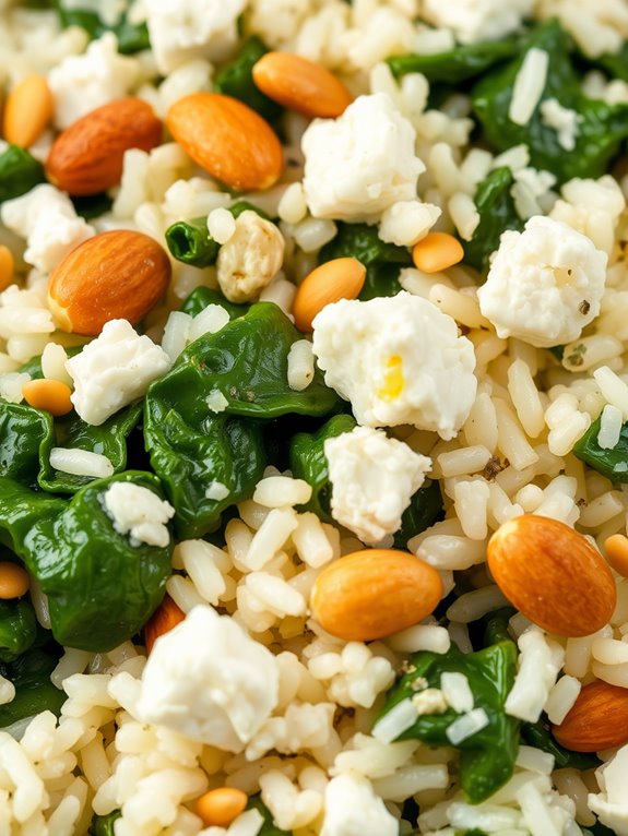 spinach and feta dish