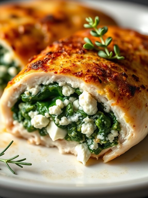 spinach feta chicken recipe
