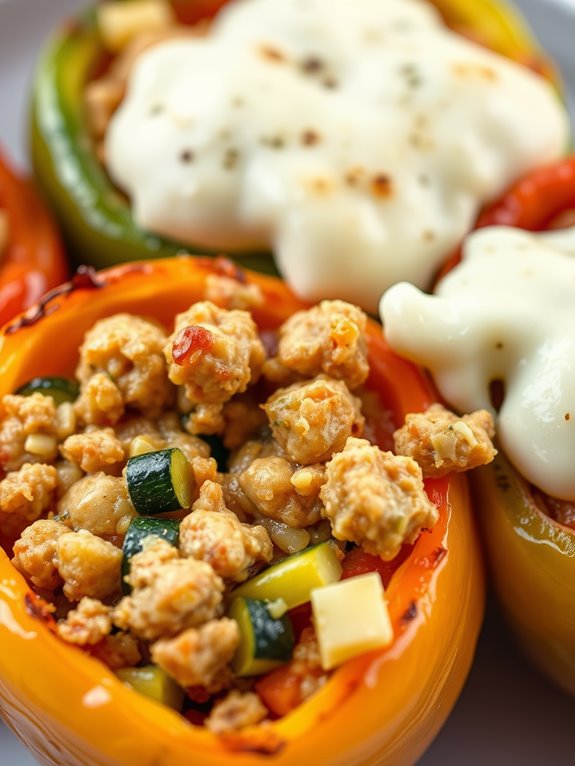 stuffed peppers with turkey