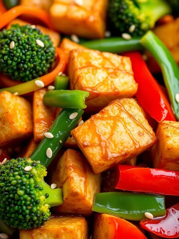 tofu and vegetable stir fry