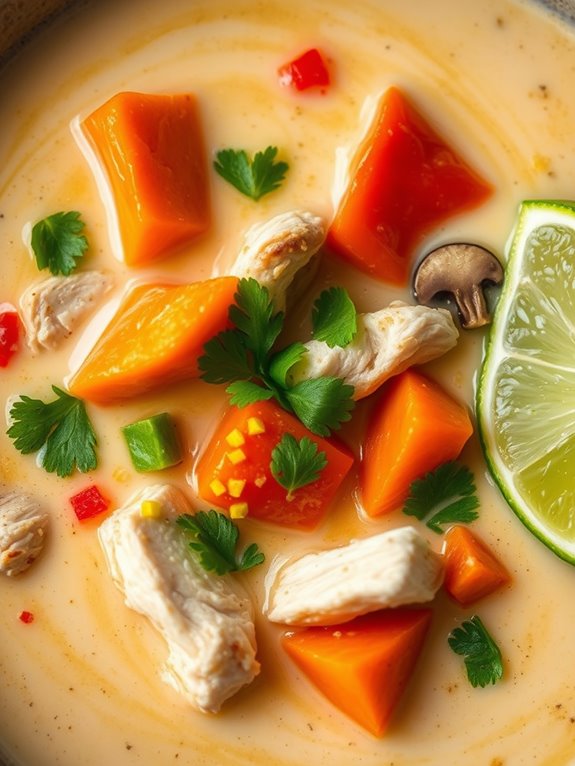 tropical flavored chicken soup