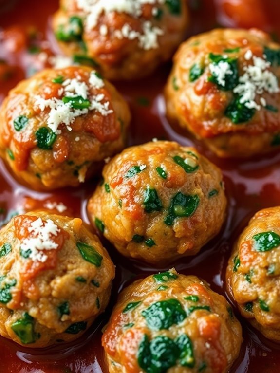turkey spinach meatballs recipe