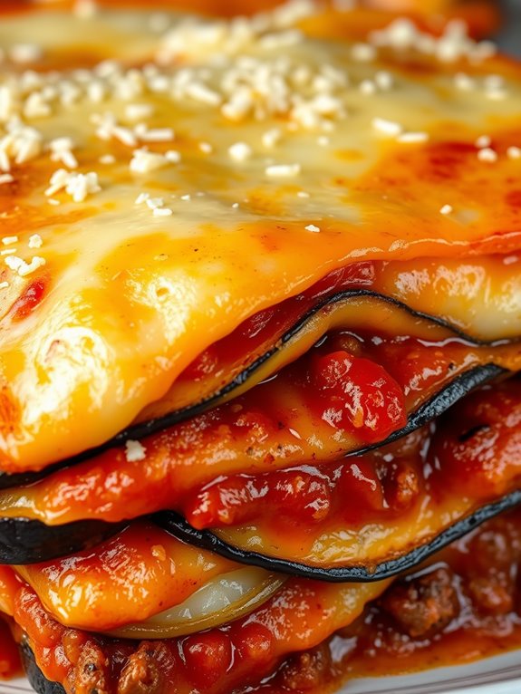 vegetarian eggplant layered dish