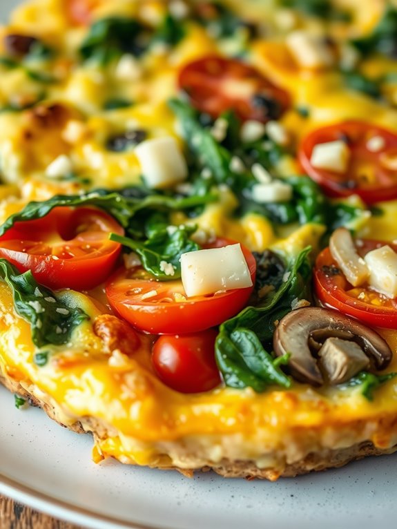 air fryer vegetable frittata