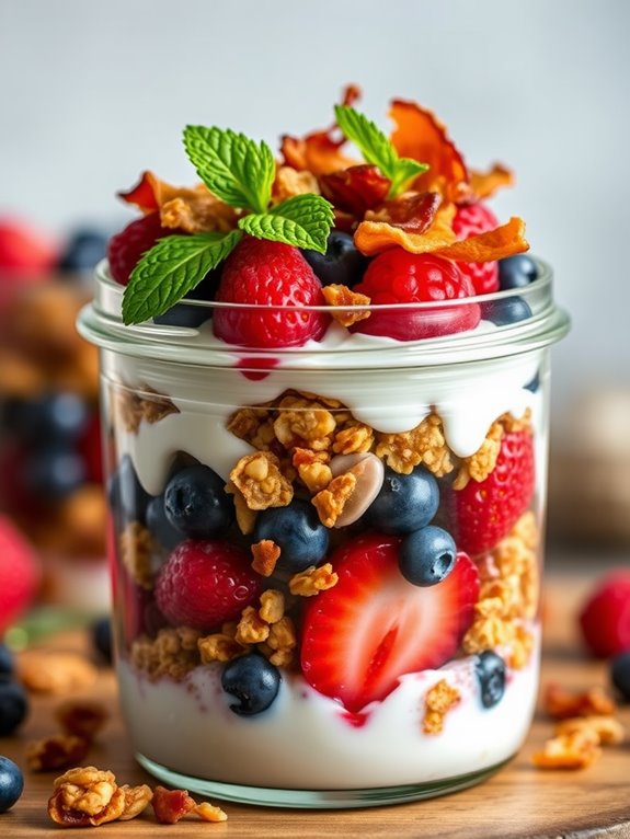 bacon berry breakfast parfait
