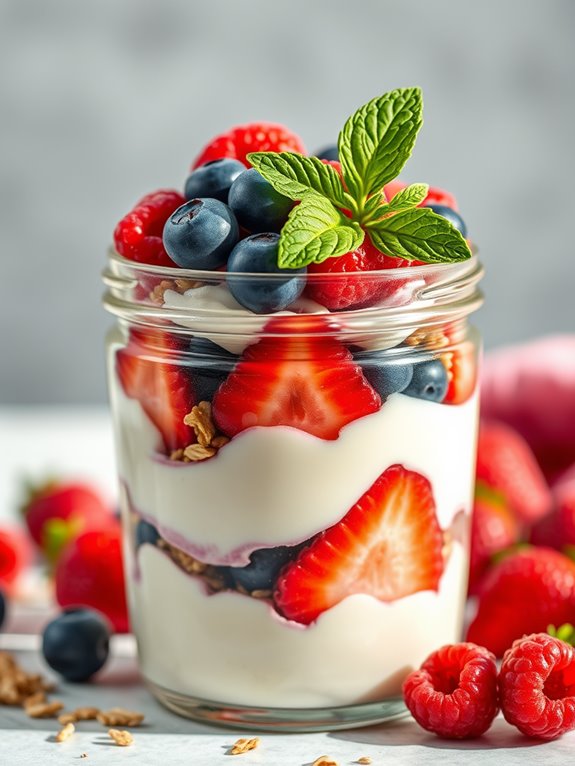 berry yogurt layered delight