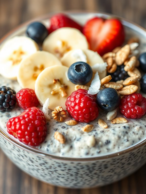 chia seeds soaked overnight