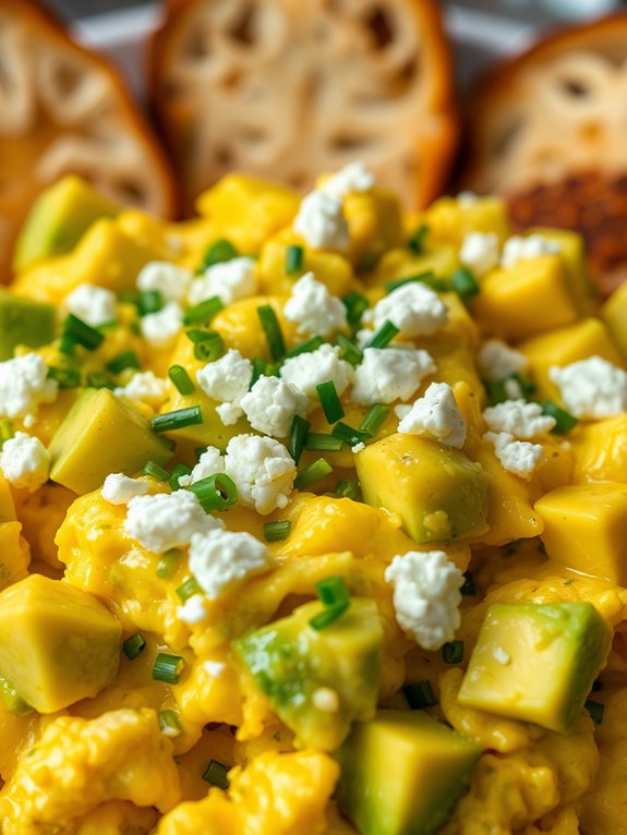 creamy avocado egg dish