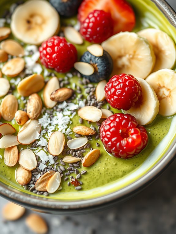creamy avocado smoothie bowl