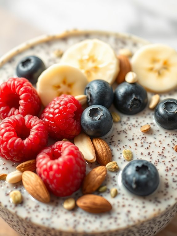 creamy chia seed dessert