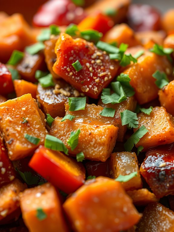 crispy sweet potato dish