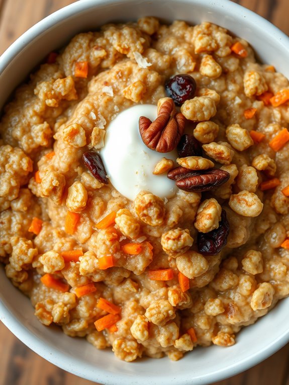 delicious carrot cake oatmeal