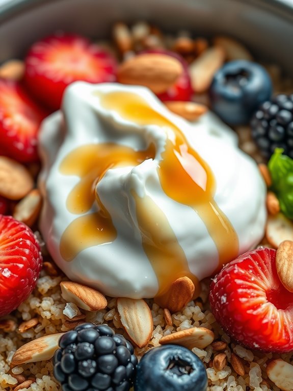 healthy quinoa breakfast bowl
