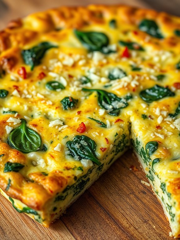 healthy spinach egg dish