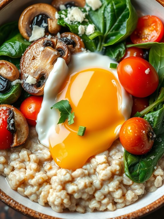 hearty breakfast oatmeal bowl