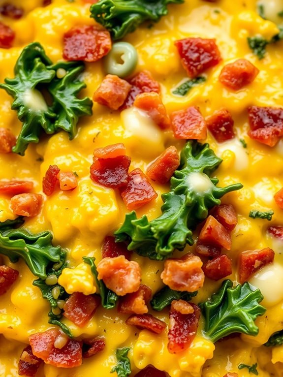 kale and bacon dish