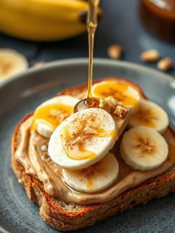 nutritious banana peanut toast