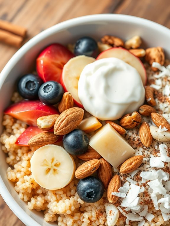 nutritious quinoa breakfast bowl