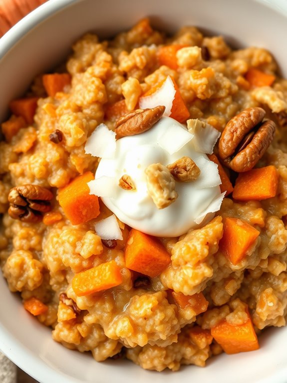 spiced carrot cake oatmeal
