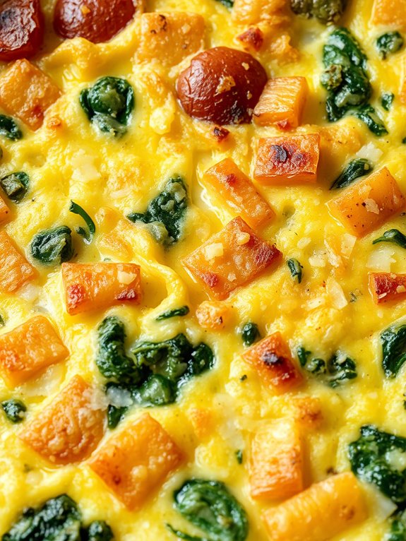 spinach and potato frittata